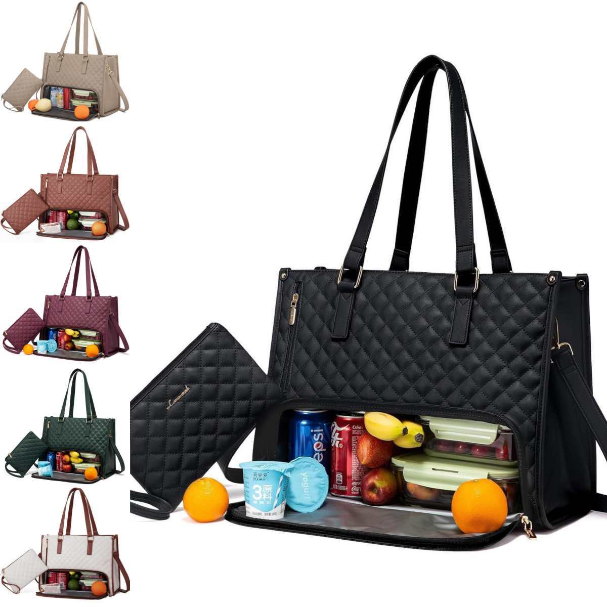 Fashionable Lunch Tote Bag | Women's Thermal Insulation Lunch Box | Leak-Proof Crossbody Bag