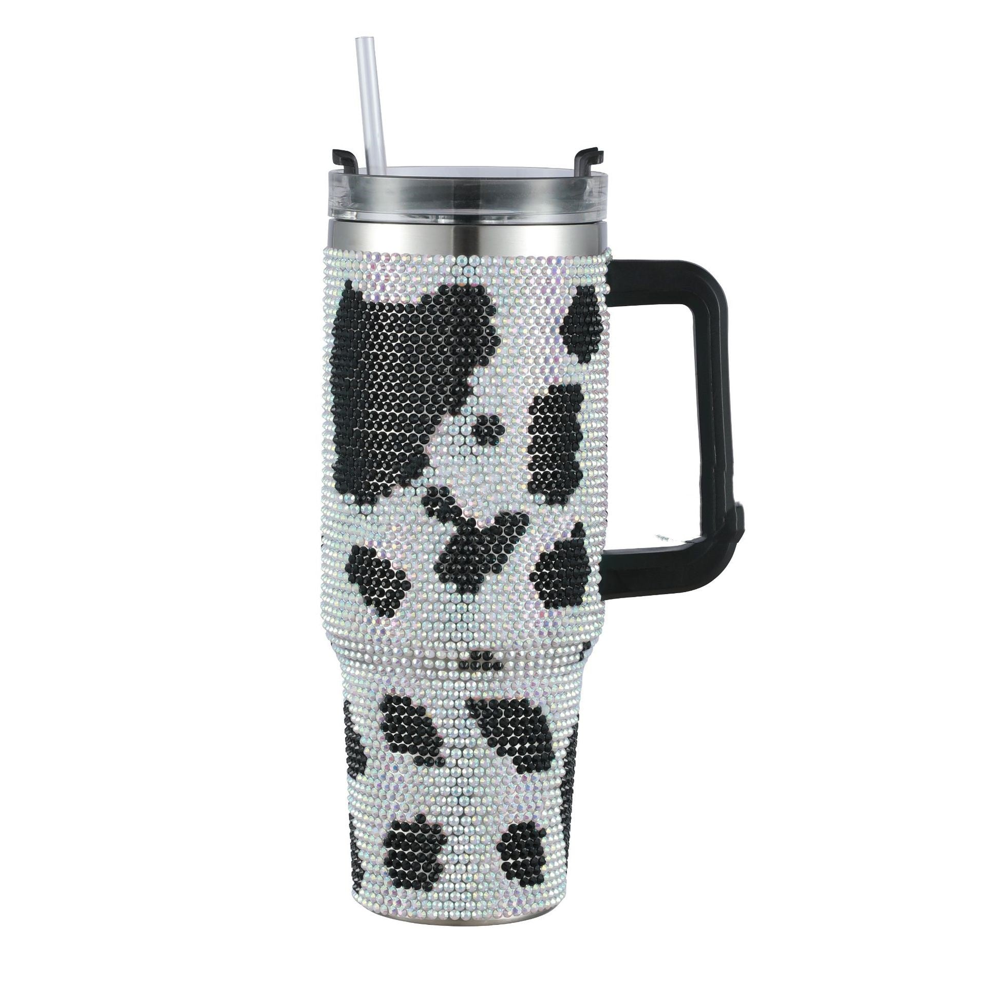 Large Capacity Stainless Steel Diamond-Designed Insulated 40oz Cup