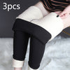 Cold-Weather Leggings with High Stretch and Cozy Lamb Cashmere Lining for Women's Fitness – Thick and Warm Skinny Pants