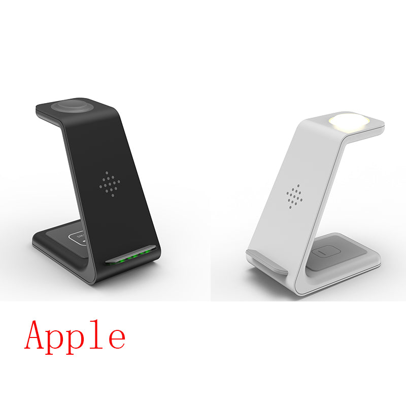 3-in-1 Fast Charging Station with Wireless Charger Stand and Quick Charge Dock for Phones