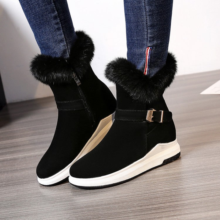 Snow Boots with Thick Soles and Warm Plush for Women