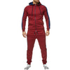 Men's color matching splicing casual suit