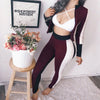 Fashion Color Matching Casual Sportswear Suit