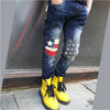 Boys patchwork jeans