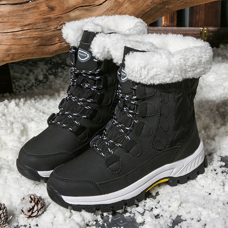 Cozy and Velvet-Lined Snow Boots for Women: Stay Warm and Stylish!