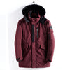 Hooded Mid-Length Jacket for Men