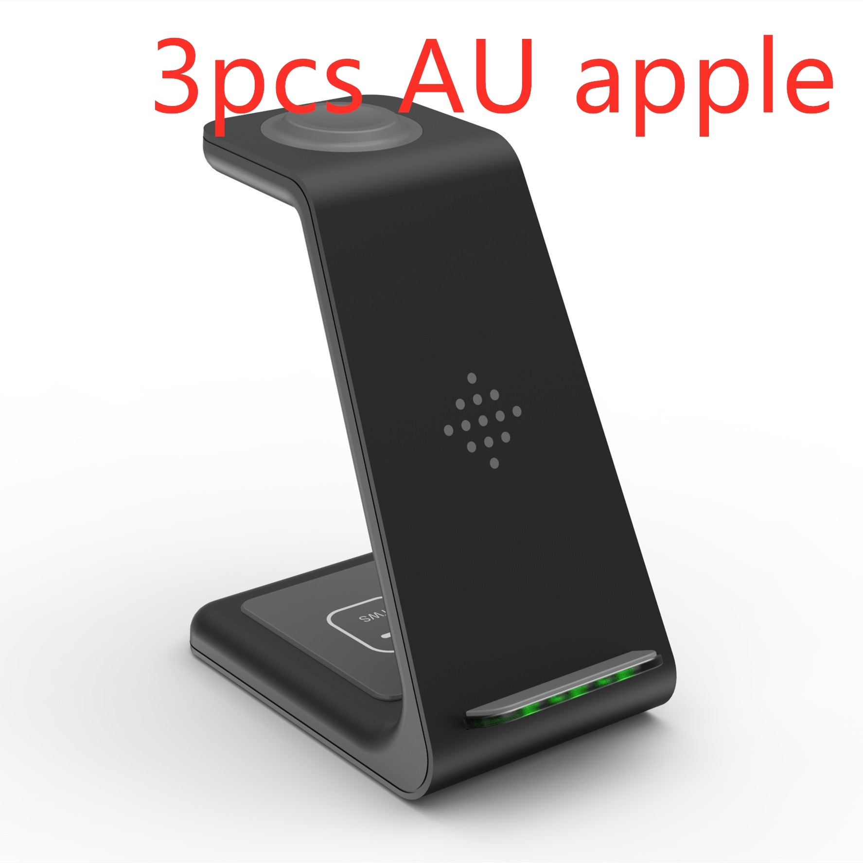 3-in-1 Fast Charging Station with Wireless Charger Stand and Quick Charge Dock for Phones