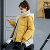 Women's Short INS Fluffy Cotton-Padded Jacket for Winter Comfort