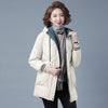 Winter Cotton Puffer Jacket for Women - Mid-length, Loose Fit, and Thickened