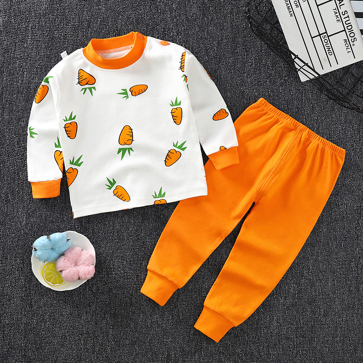 Children's Underwear Set cotton Two-piece Cotton Sweater Pajamas