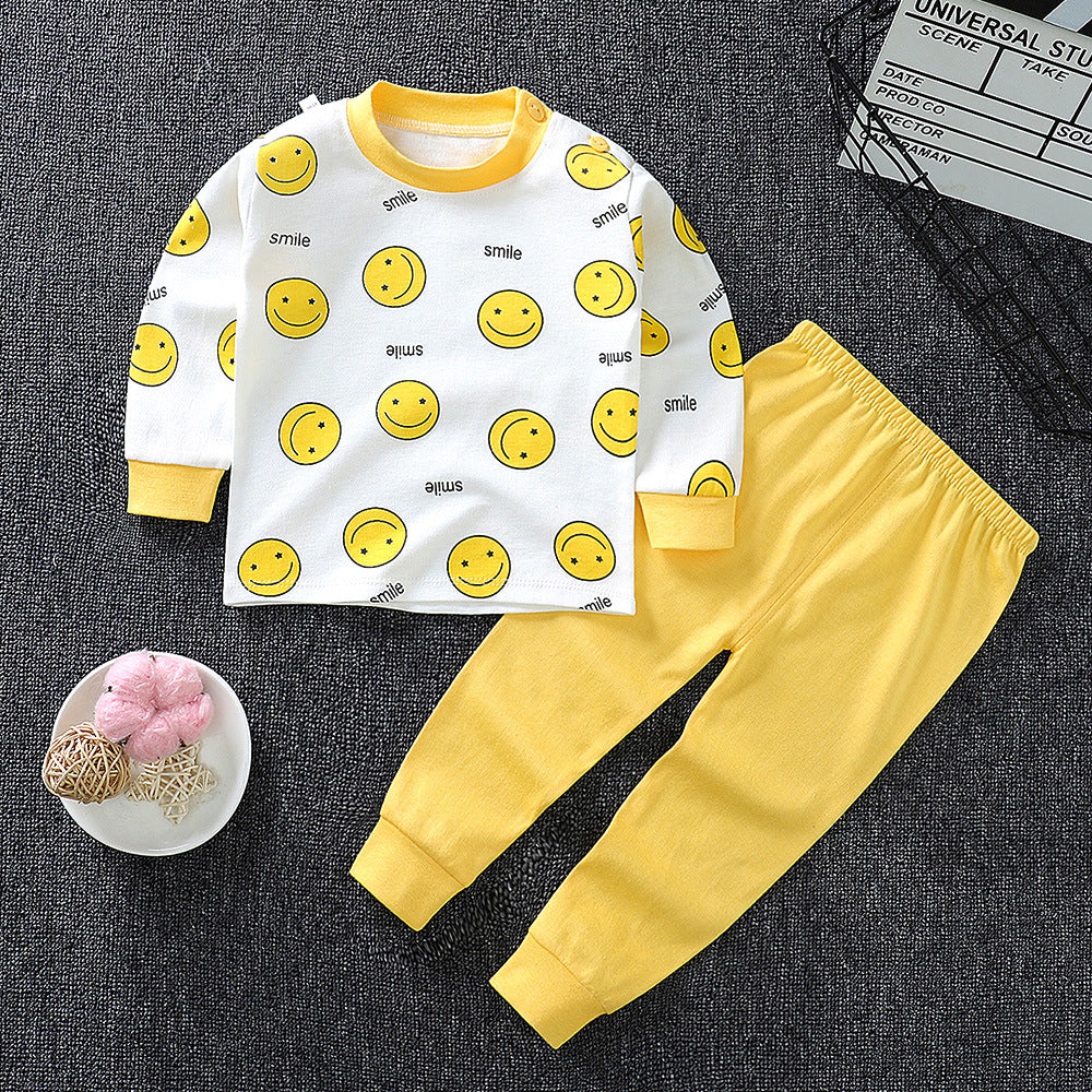 Children's Underwear Set cotton Two-piece Cotton Sweater Pajamas