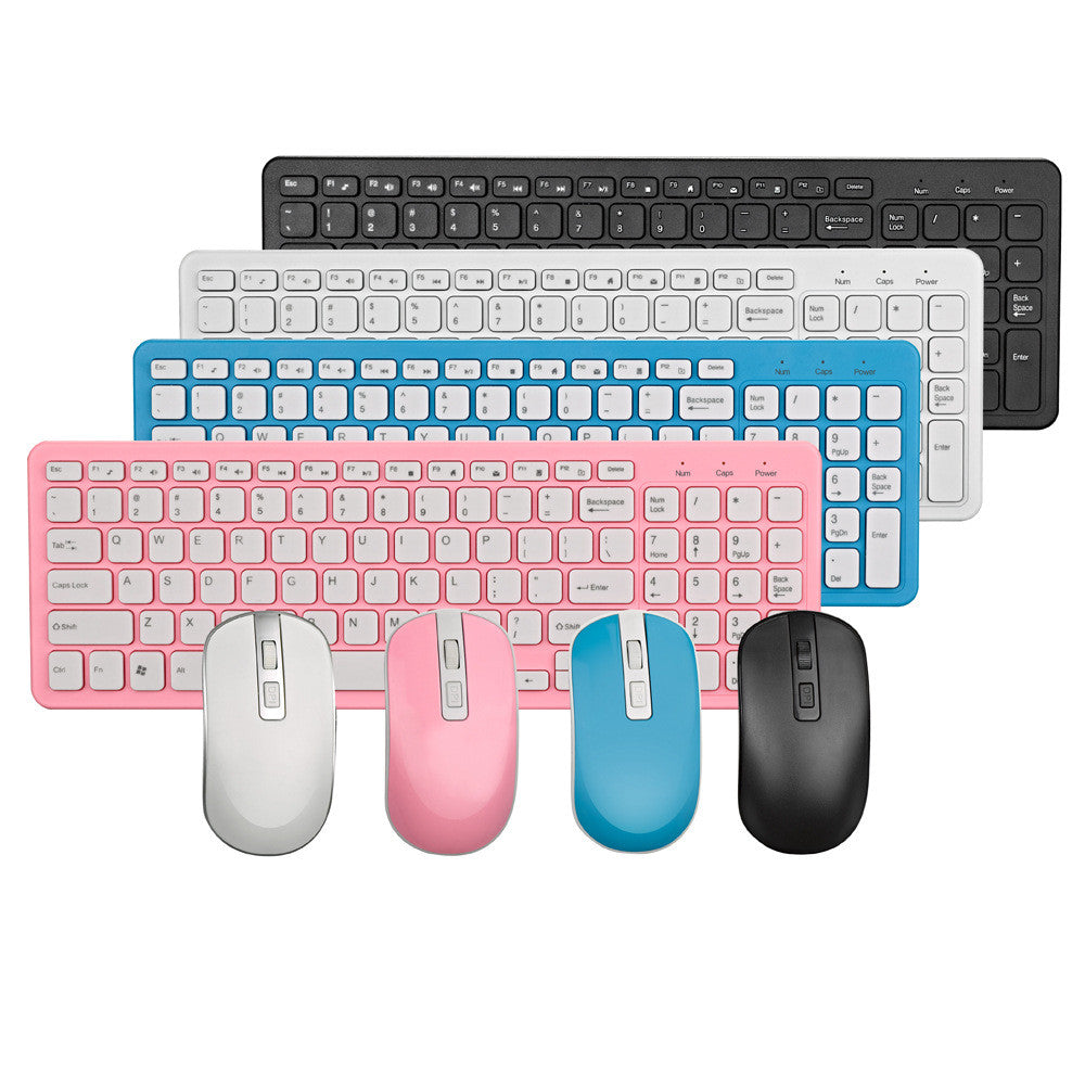 Business Desktop Wireless Mouse and Keyboard Set