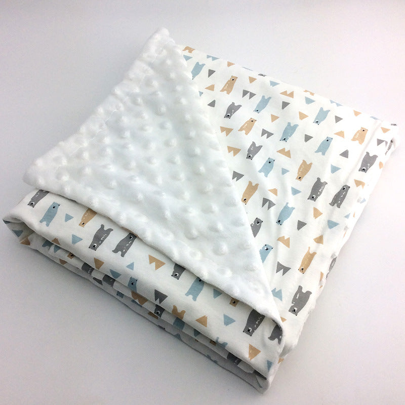 Knitted Cotton Comfort Peas Blanket