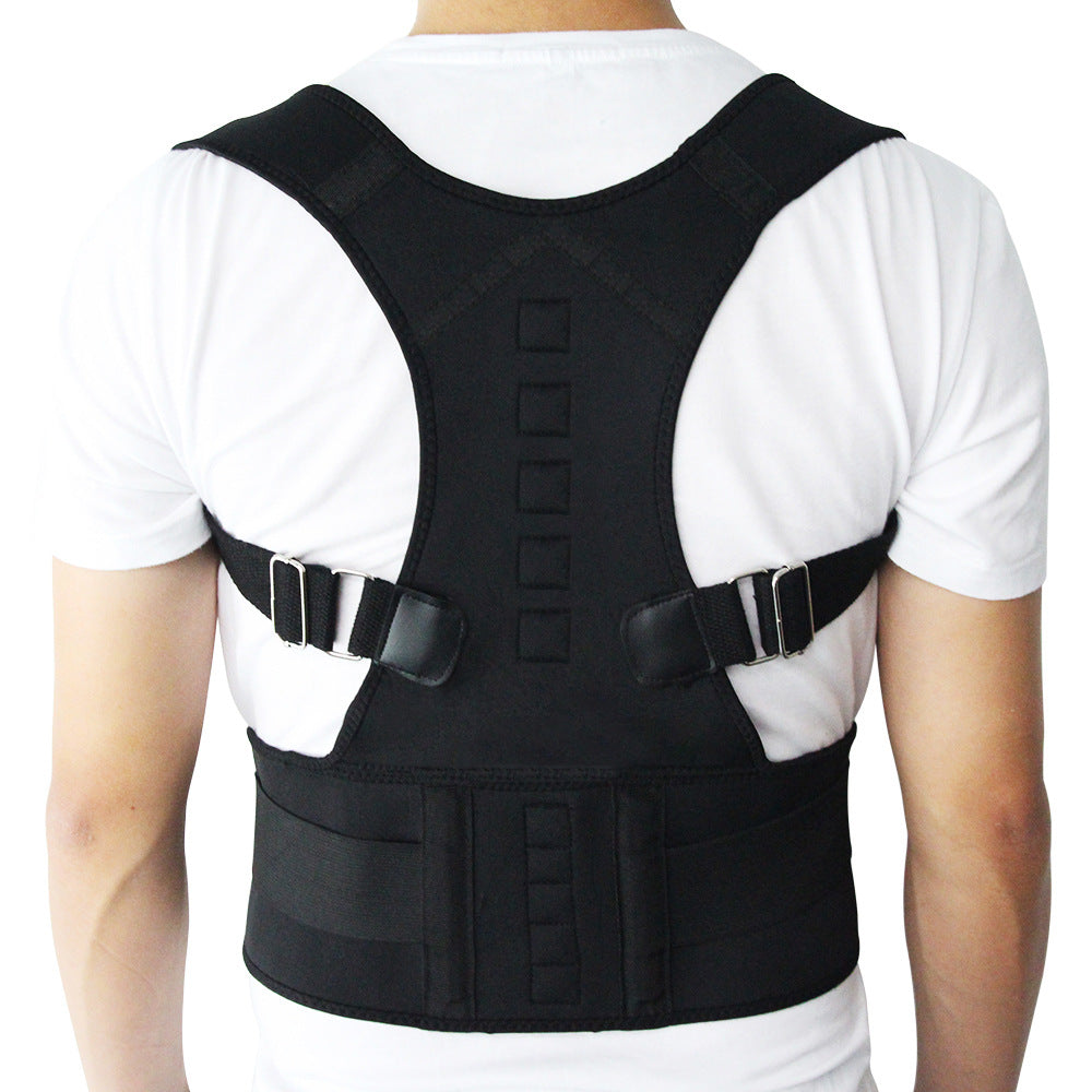 Men's Adjustable Magnetic Body Shaper Brace with Custom Fit