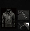 Men's Plus Size Fleece Hooded Jacket: Stay Warm and Stylish in this Casual Outdoor Shell Jacket for Winter