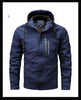 Men's Plus Size Fleece Hooded Jacket: Stay Warm and Stylish in this Casual Outdoor Shell Jacket for Winter