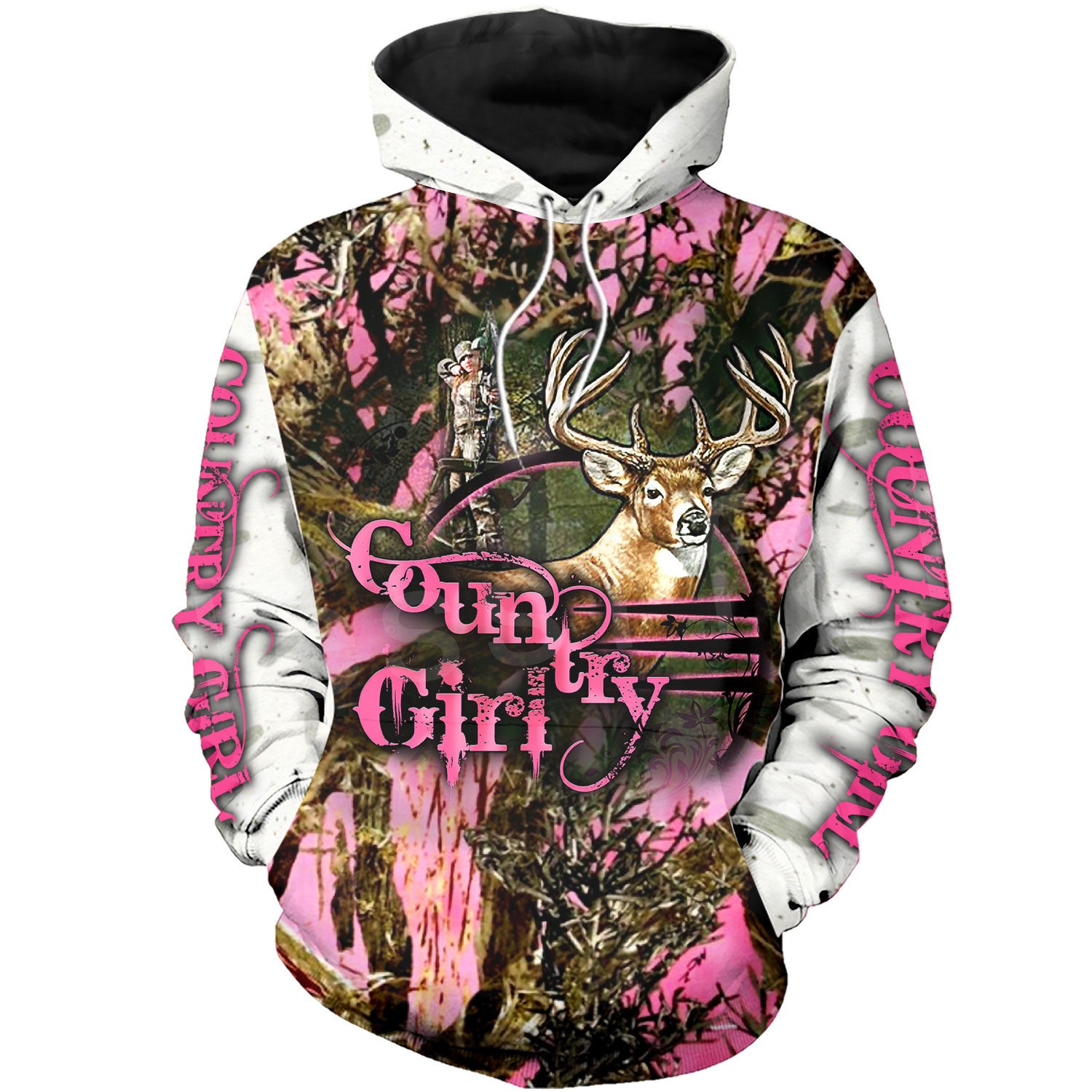 Men's Outdoor Pullover Hoodies with Autumn and Winter Animal Patterns in 3D Digital Printing