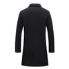 Men's Mid-length Woolen Trench Coat in Multi-color