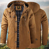 Men's Hooded Jacket with Mid-Length Design