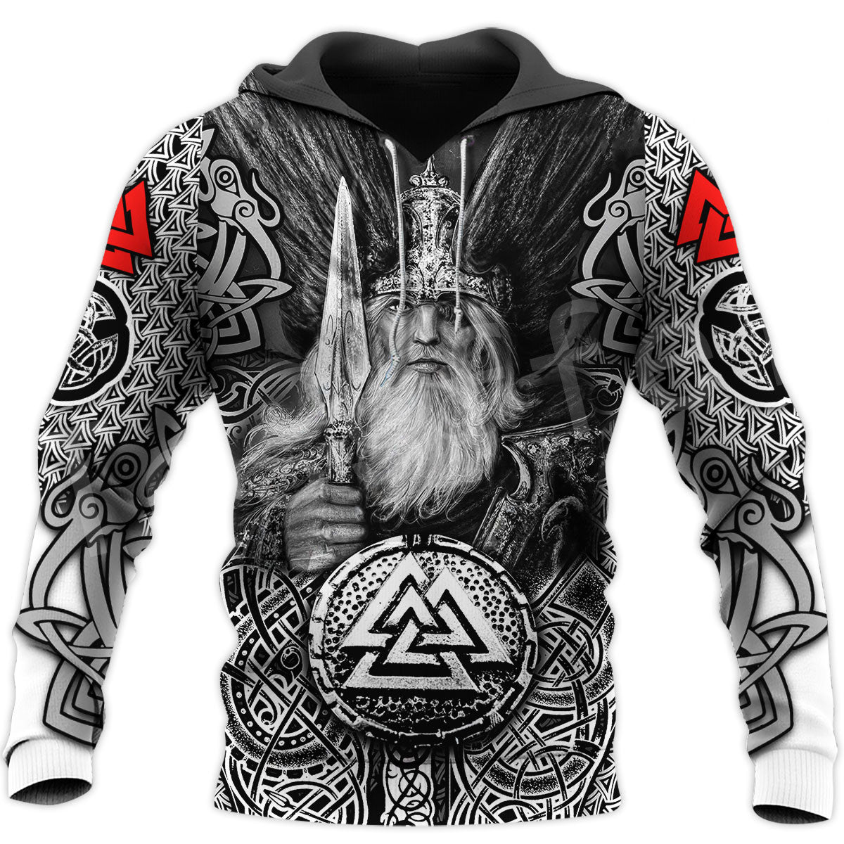 Men's Casual Zipper Sports Hoodie with Anime Print