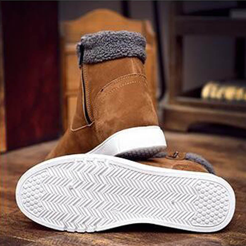 Snow Boots for Men: Cozy Winter Warmth with Velvet Touch