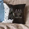 Pet Dog Print Linen Sofa Cushion Peach Skin Pillowcase