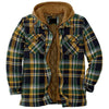 Loose Hooded Polyester Jacket with Thickened Cotton Padding for Men