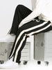 Straight Loose Striped Pendant Wide Leg Mop Pants