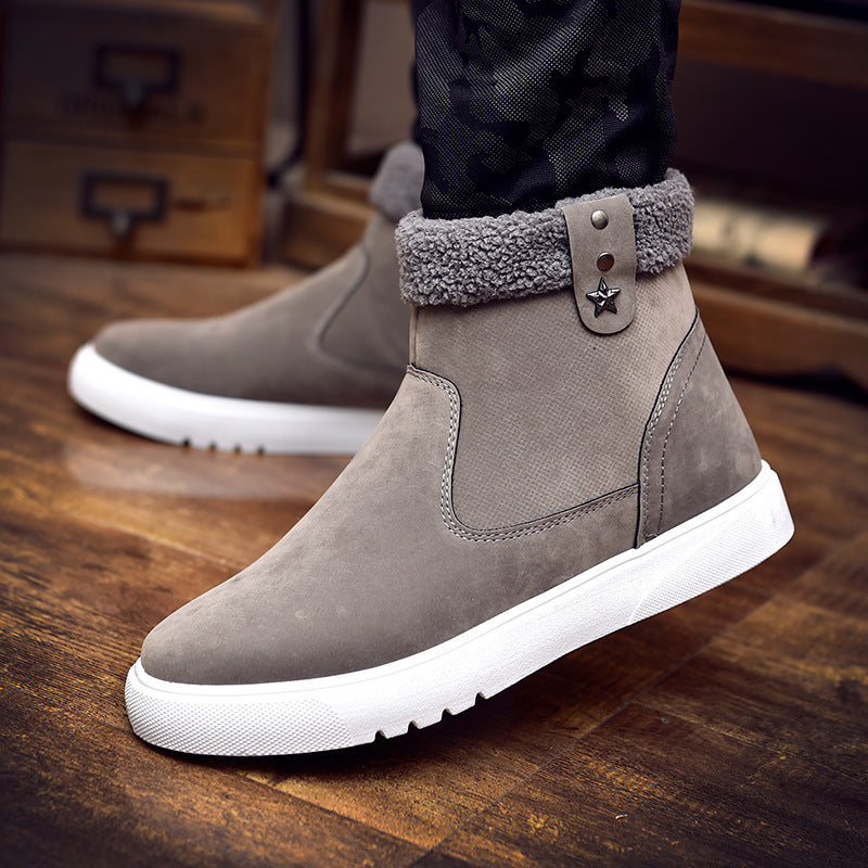 Snow Boots for Men: Cozy Winter Warmth with Velvet Touch