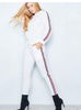 Women's Clothing Set: Solid Color Long-Sleeved Sports Casual Trousers for Autumn and Winter