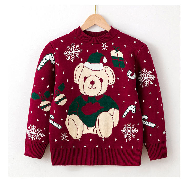 Viscose, Cotton Christmas Sweaters For Children