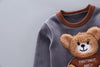 New Cartoon Plus Velvet Bear Three-piece Suit