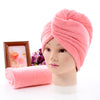 High-density Coral Fleece Dry Hair Cap Plain Absorbent Shower Cap Quick-drying Headband Turban