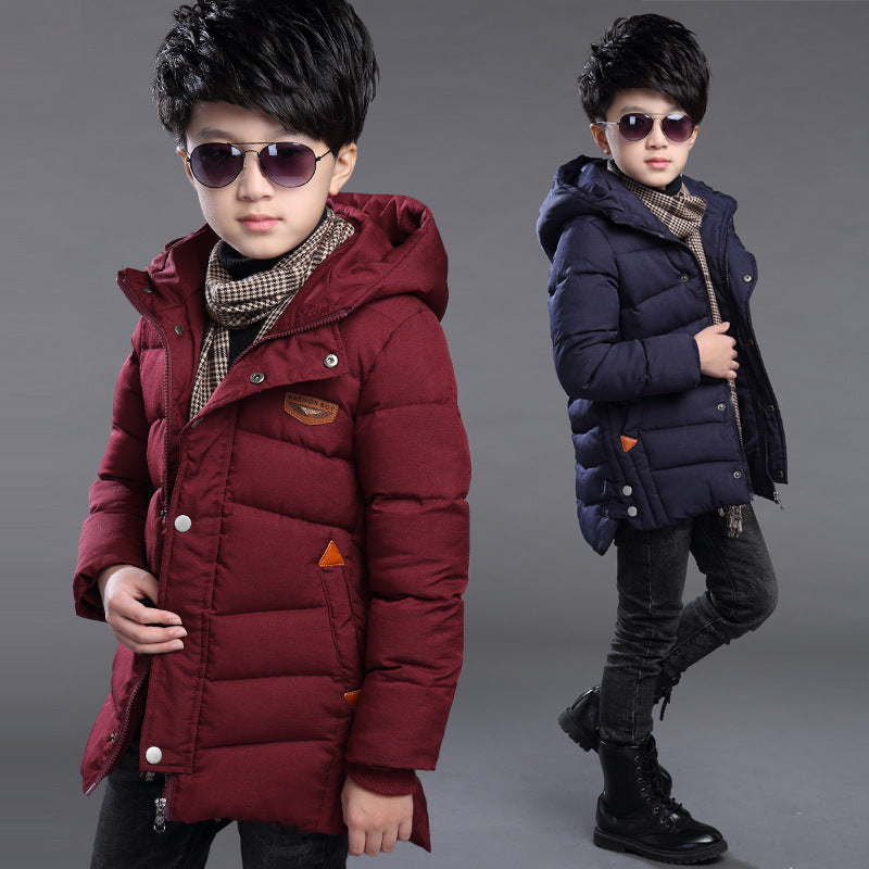 Boy's hooded padded jacket