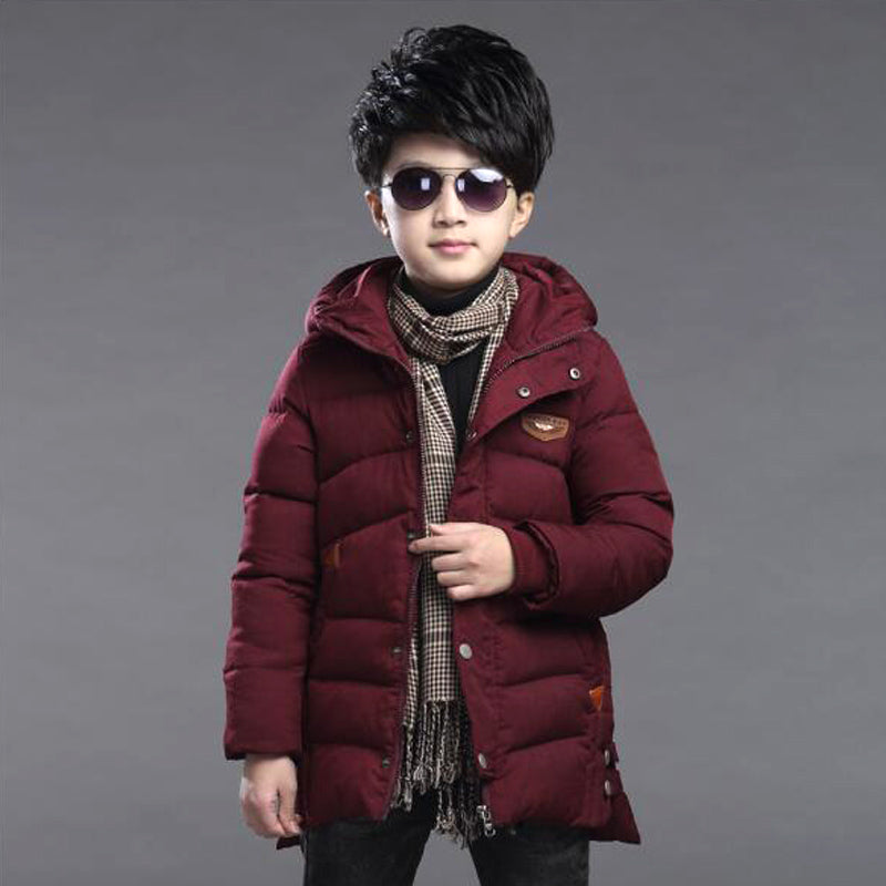 Boy's hooded padded jacket