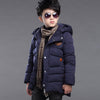 Boy's hooded padded jacket