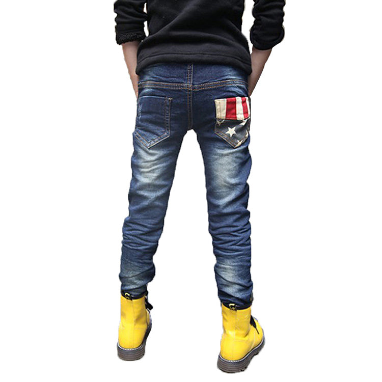 Boys patchwork jeans