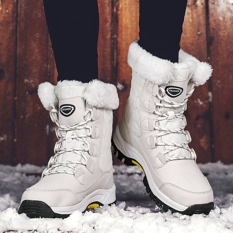 Cozy and Velvet-Lined Snow Boots for Women: Stay Warm and Stylish!