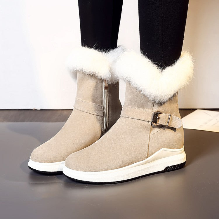 Snow Boots with Thick Soles and Warm Plush for Women