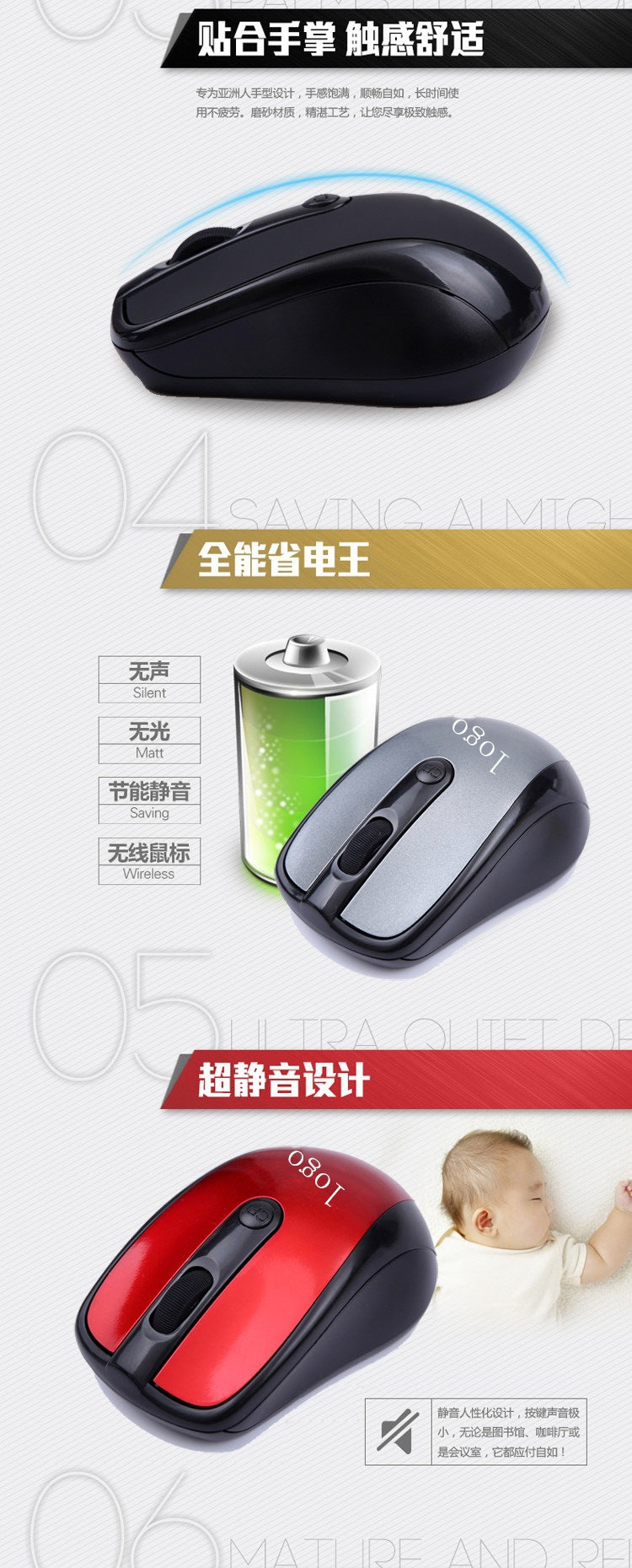 USB Wireless Optical Mouse