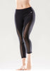 L'espace Low-Waisted Capri Leggings with Mesh Panels and Reflective