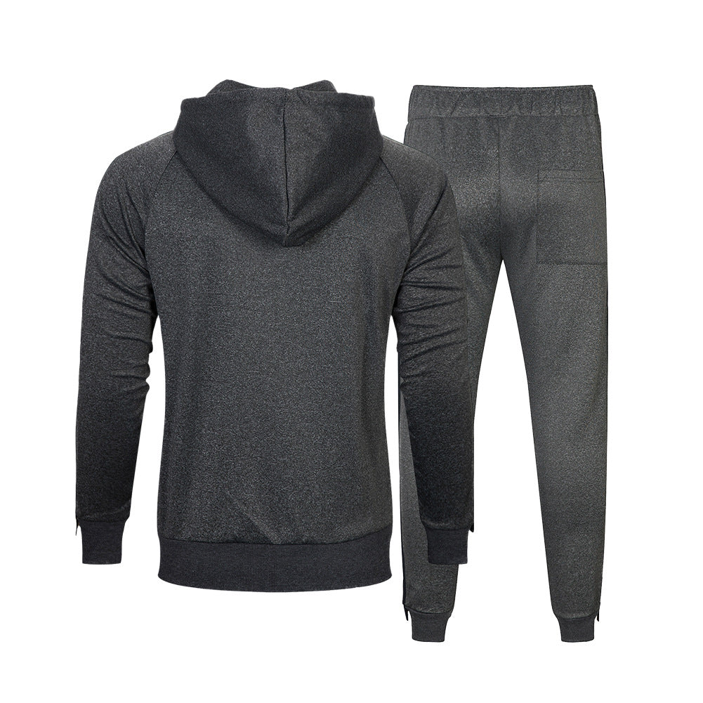 Men's suit large size autumn and winter sweater suit thin sweater