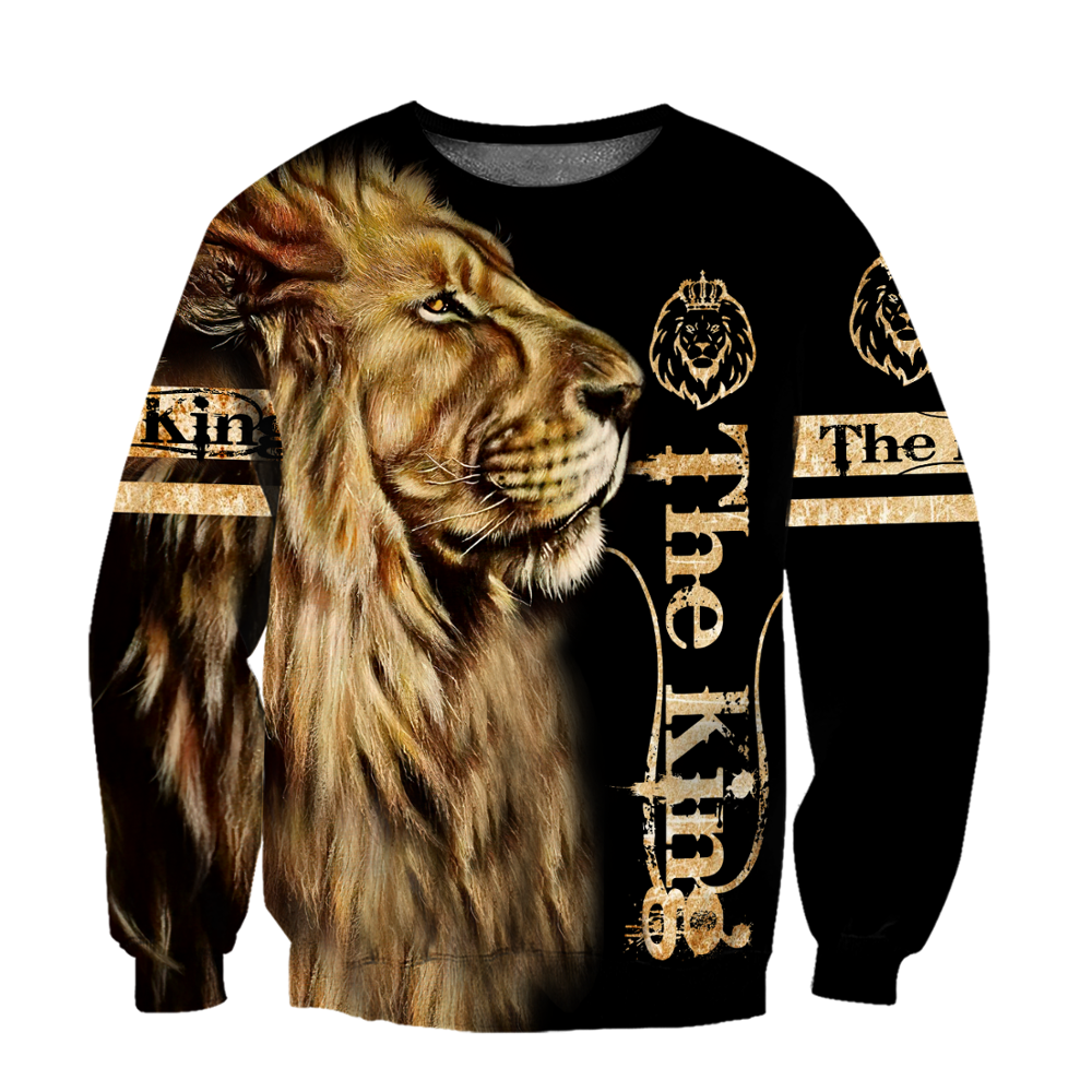 Men's 3D Printed Lion Animal Sports Hoodie