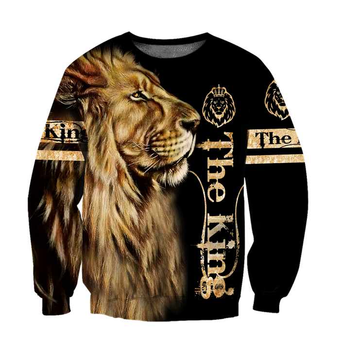 Men's 3D Printed Lion Animal Sports Hoodie