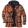 Loose Hooded Polyester Jacket with Thickened Cotton Padding for Men