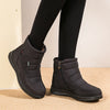 Women's Waterproof Snow Boots with Flat Heels - Non-Slip, Warm Ankle Boots