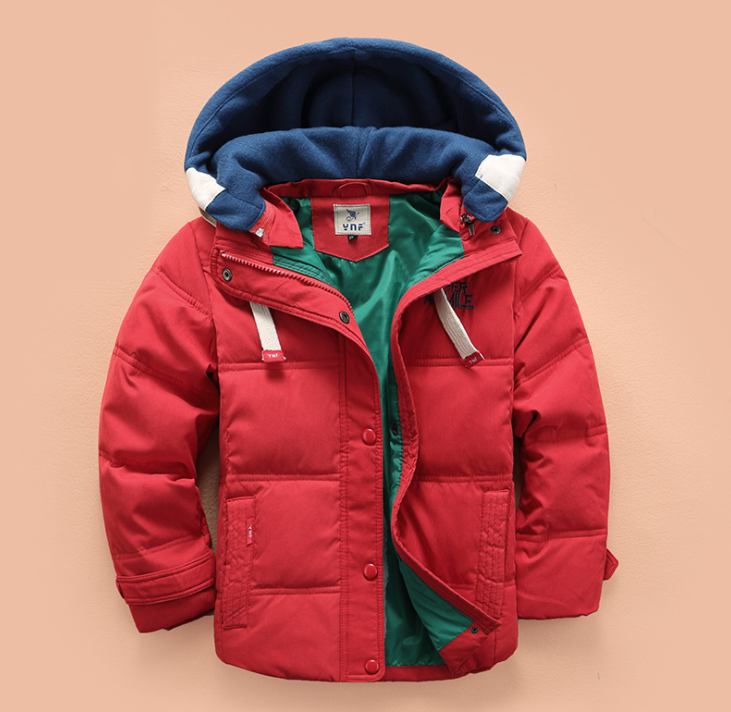 Winter Apparel for Boys: Cozy Thickened Down Jacket for Children