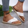 Summer Canvas Flip Flops for Women: Comfortable, Fashionable, and Flat Thong Sandals