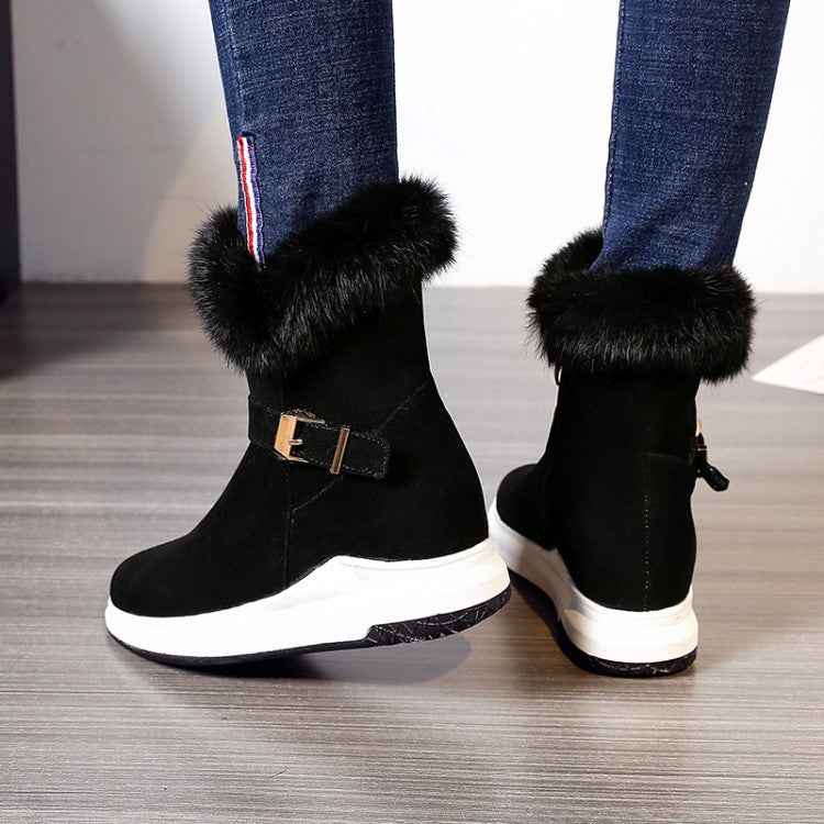 Snow Boots with Thick Soles and Warm Plush for Women