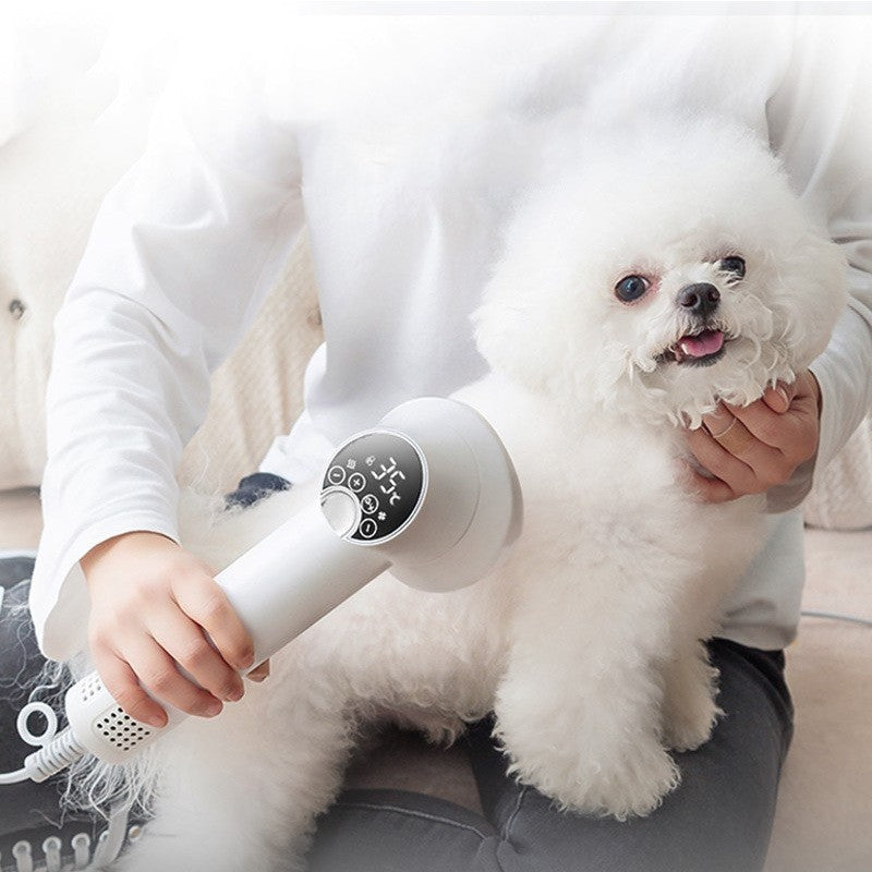 Pet Grooming Hair Dryer with Smart Features, Silent Operation, and No Harm to Pets - Ideal for Dogs (Golden Retrievers) and Cats